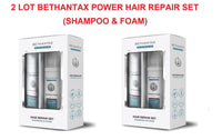 2 LOT Bethantax Power Hair Repair Set (Shampoo and Foam Set) (NEW)