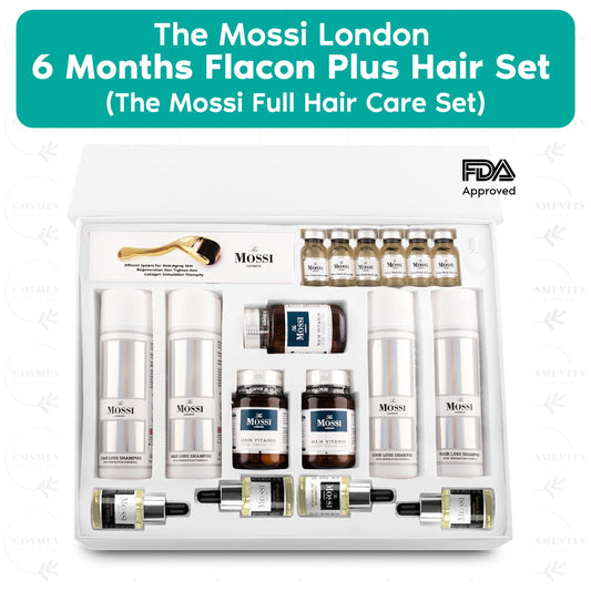 The Mossi London 6 Months Flacon Plus Hair Set (The Mossi Full Hair Care Set)